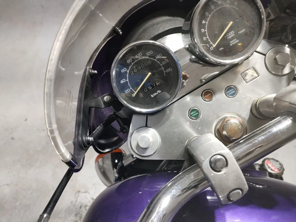 Honda Magna 750 1995, белый, фиолетовый, фото 5