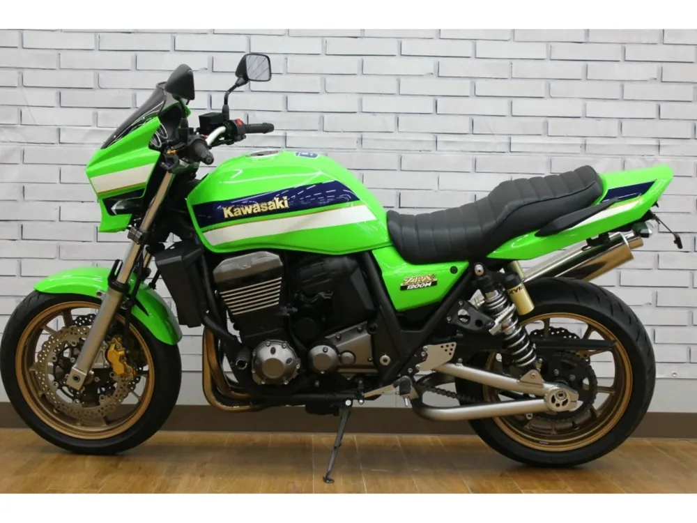 Kawasaki ZRX1200DAEG 2012, белый, lime, синий, фото 6