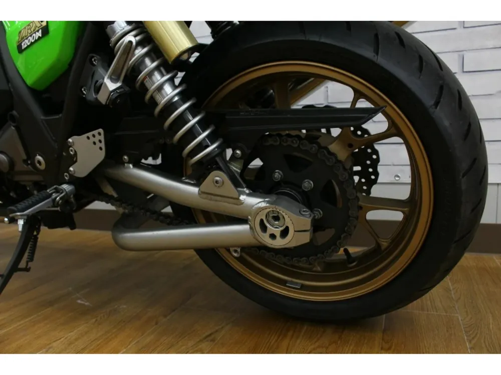 Kawasaki ZRX1200DAEG 2012, белый, lime, синий, фото 7