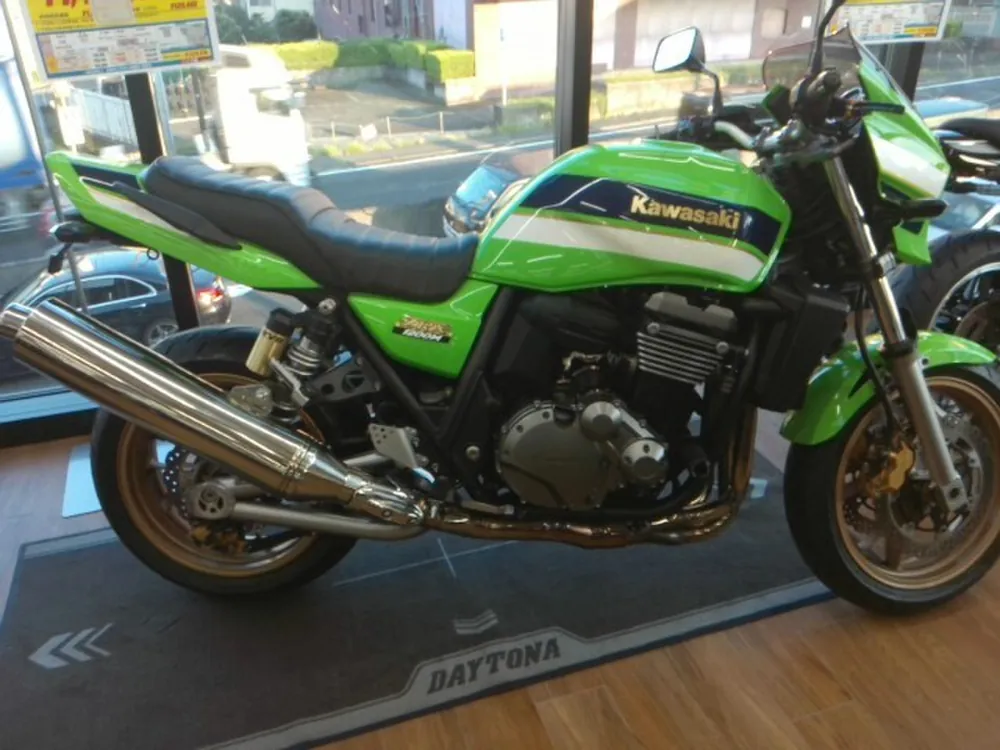 Kawasaki ZRX1200DAEG 2012, белый, lime, синий, фото 8