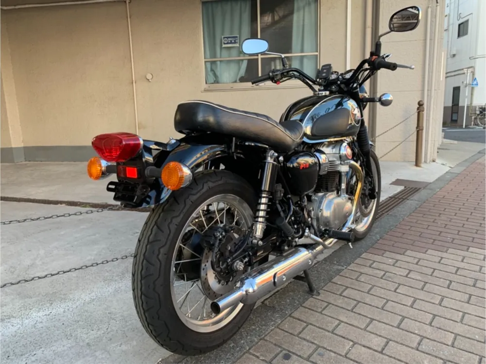 Kawasaki W800-2 2021, чёрный, фото 6