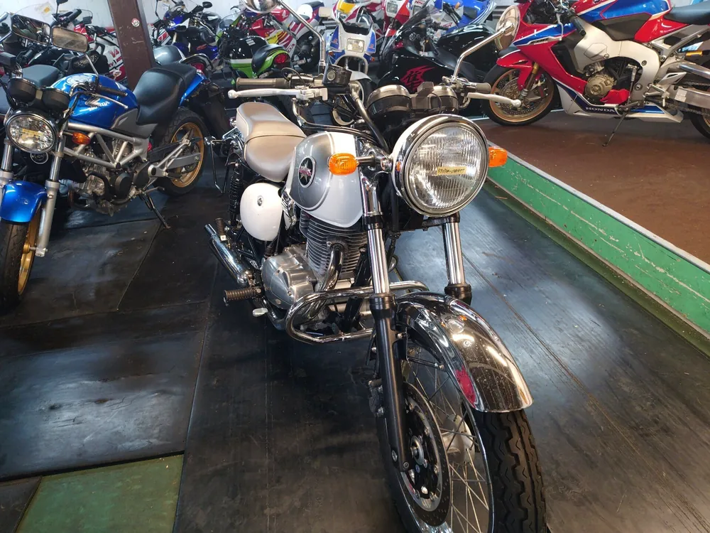Kawasaki Estrella, white/silver, фото 2