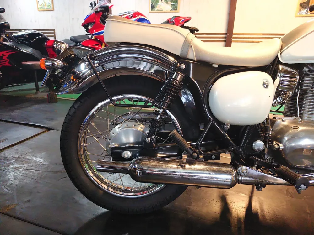 Kawasaki Estrella, white/silver, фото 10