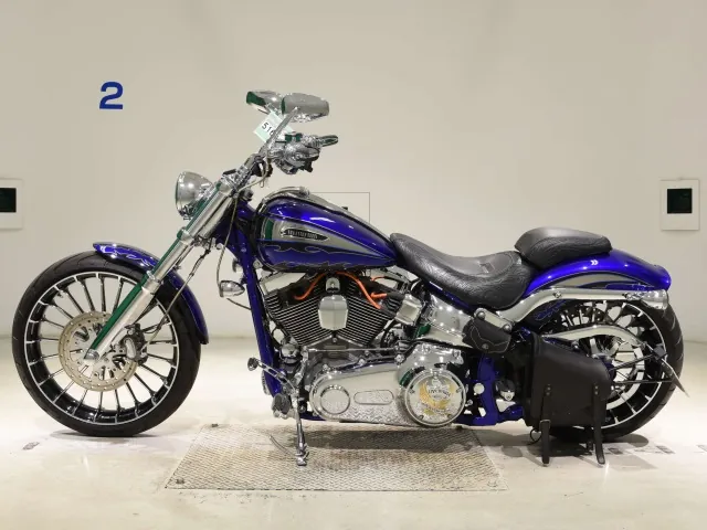 Harley-Davidson FXSB BREAKOUT CVO 2014, black | blue, фото 2