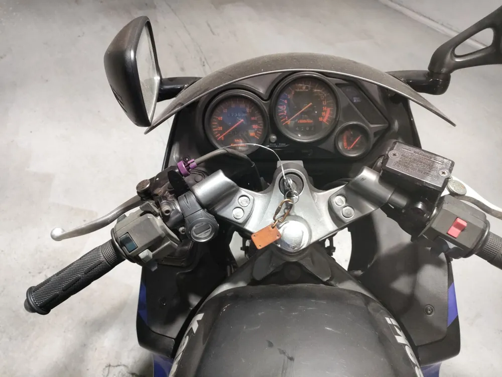 Kawasaki ZZ-R250, чёрный, синий, фото 5