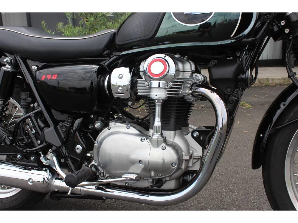 Kawasaki W800-2 2023, чёрный, фото 4