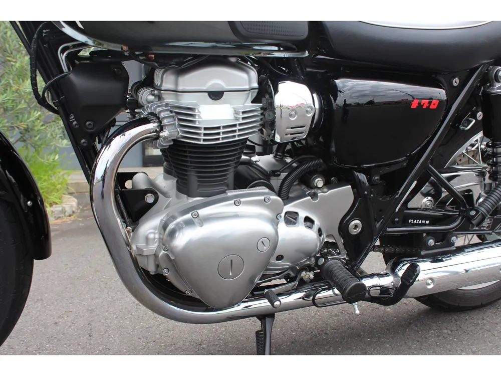 Kawasaki W800-2 2023, чёрный, фото 6