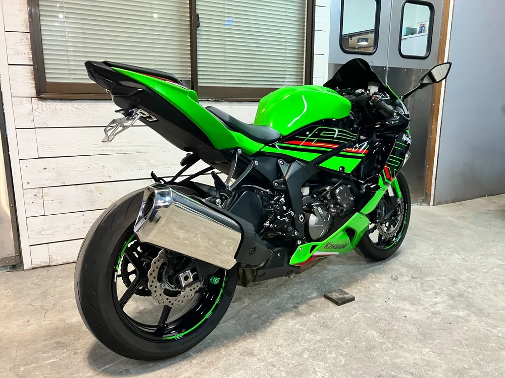 Kawasaki Zx-6Ra 2022, чёрный, lime, фото 6