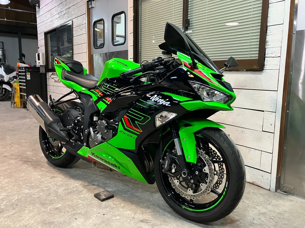 Kawasaki Zx-6Ra 2022, чёрный, lime, фото 7