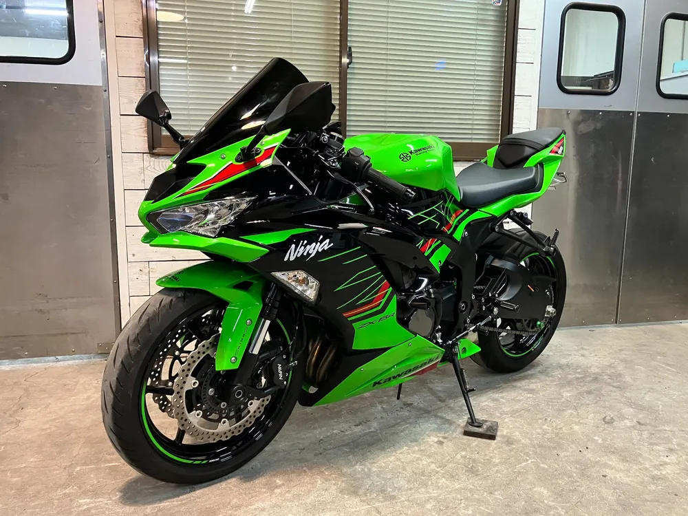 Kawasaki Zx-6Ra 2022, чёрный, lime, фото 8