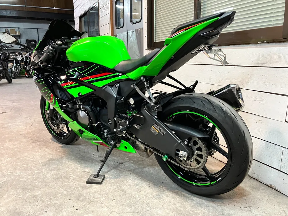 Kawasaki Zx-6Ra 2022, чёрный, lime, фото 9