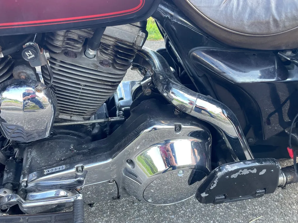 Harley-Davidson FLHTC 1988, w red / dark red wine, фото 4