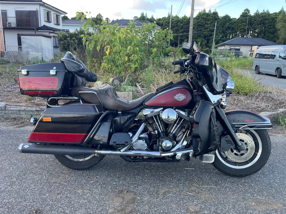 Harley-Davidson FLHTC 1988, w red / dark red wine, фото 5
