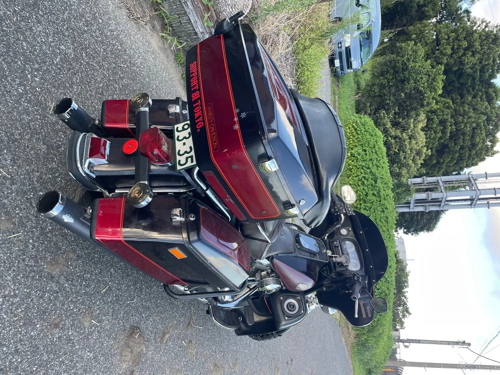 Harley-Davidson FLHTC 1988, w red / dark red wine, фото 9