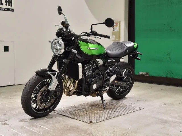 Kawasaki Z900RS 2025, black | green, фото 4