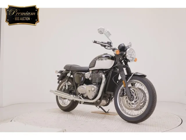 Triumph Bonneville T120 2025, white | black, фото 3