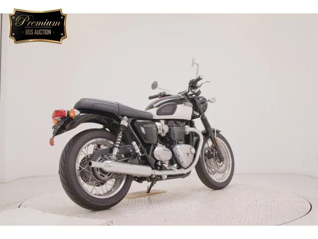 Triumph Bonneville T120 2025, white | black, фото 5