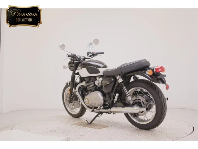Triumph Bonneville T120 2025, white | black, фото 6