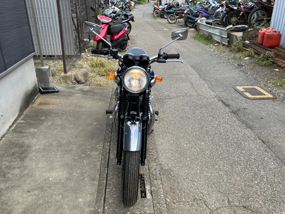 Kawasaki W650 1999, silver / blue, фото 3