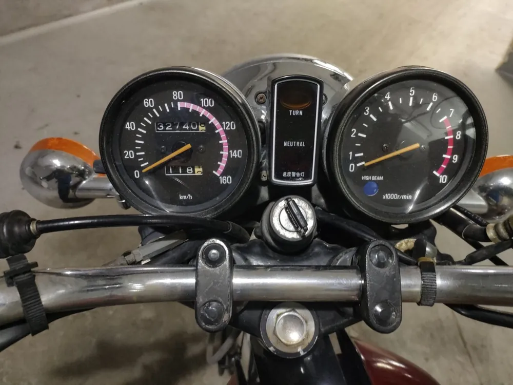 Yamaha SR500 1983, красный, фото 5