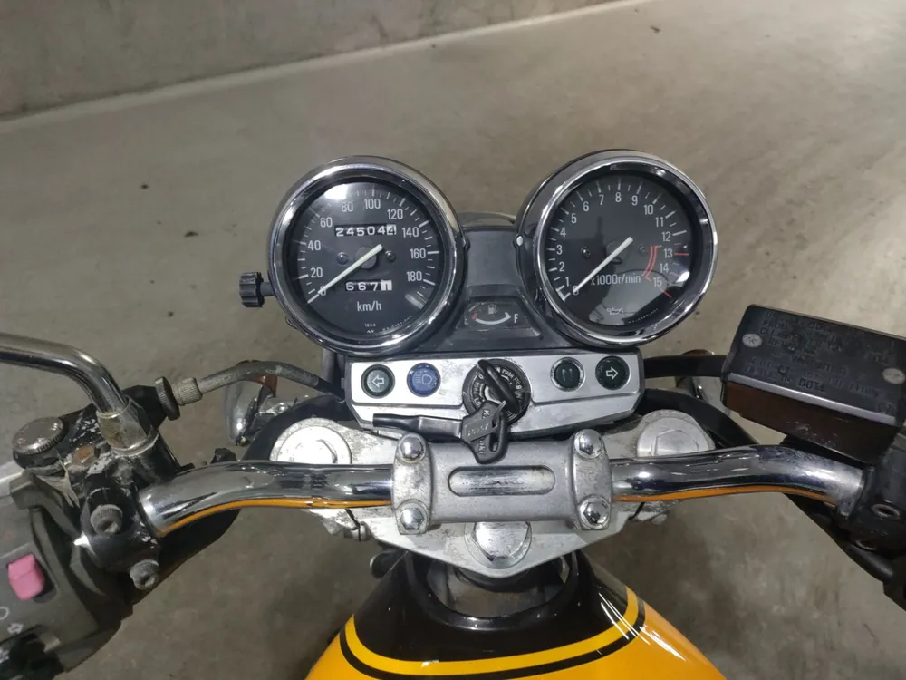 Kawasaki Zephyr 400 2006, black / yellow, фото 5
