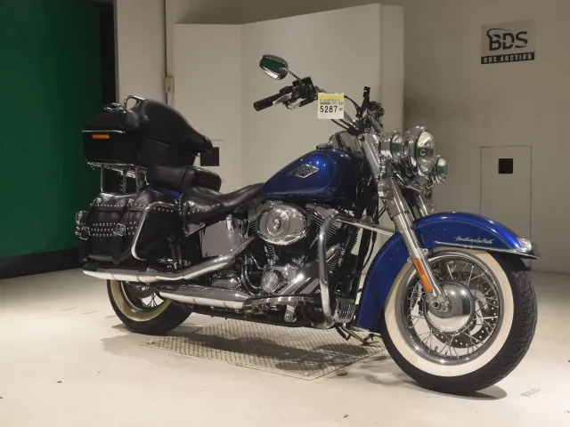 Harley-Davidson FLSTC1580 2015, синий, фото 3