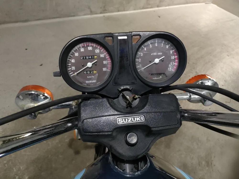Suzuki GS750G 1981, синий, фото 5