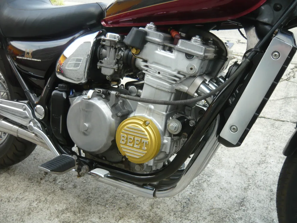 Kawasaki Eliminator 400 1989, чёрный, light brown, фото 5