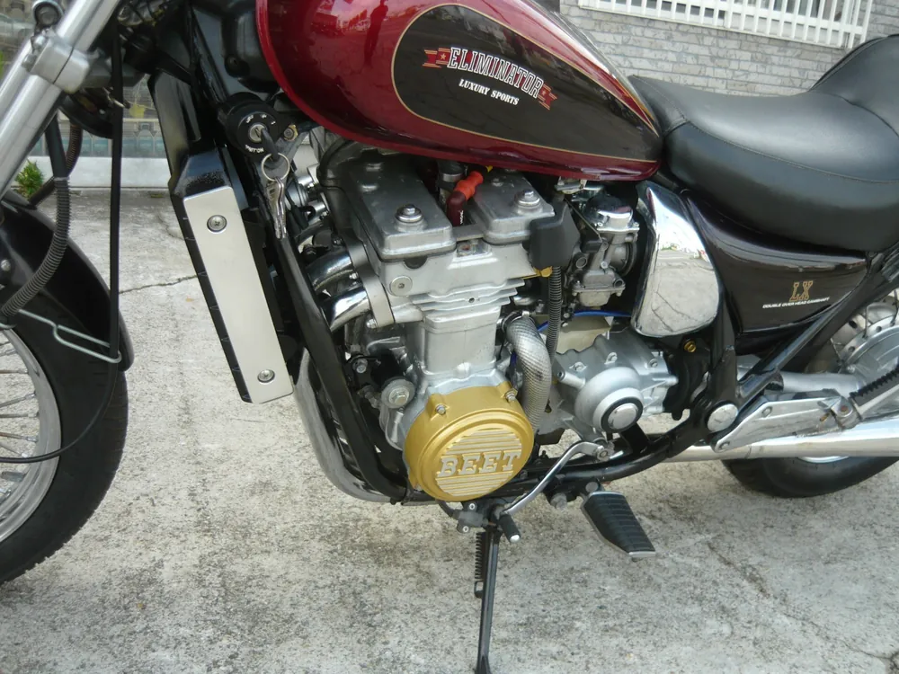 Kawasaki Eliminator 400 1989, чёрный, light brown, фото 8