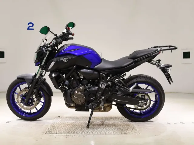 Yamaha Mt-07A 2018, black | blue, фото 2