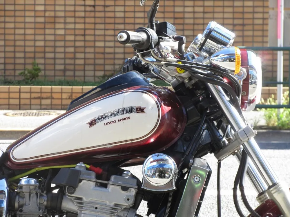Kawasaki Eliminator 400 1988, dark red wine, фото 5