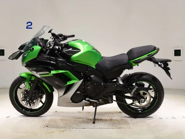 Kawasaki Ninja 400 2015, black | green, фото 2