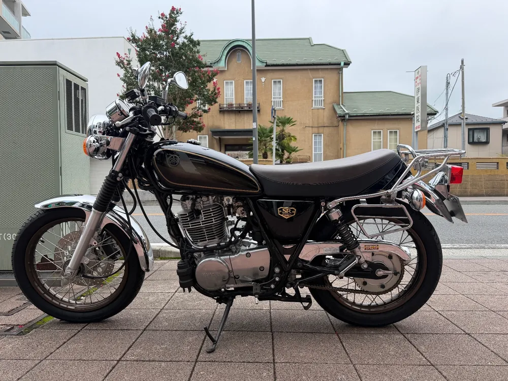 Kawasaki Estrella 2021, чёрный, light brown, фото 2