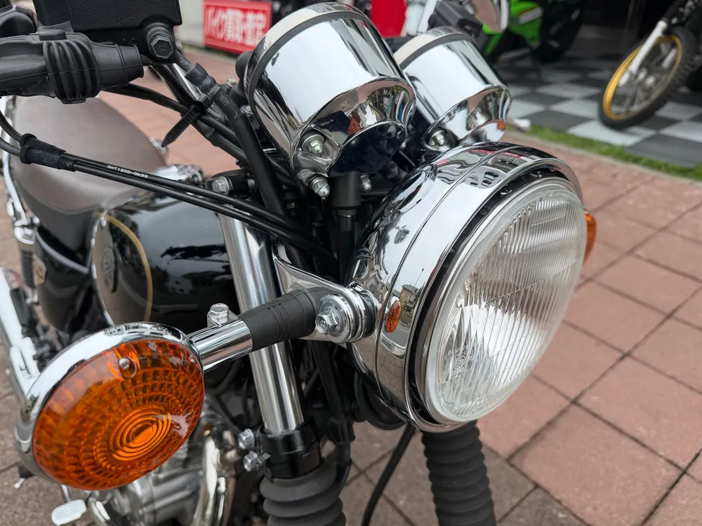 Kawasaki Estrella 2021, чёрный, light brown, фото 12