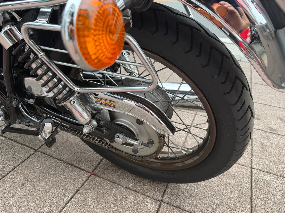 Kawasaki Estrella 2021, чёрный, light brown, фото 14