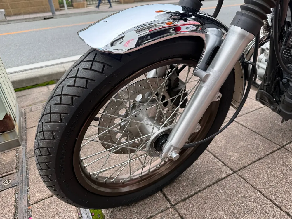 Kawasaki Estrella 2021, чёрный, light brown, фото 17