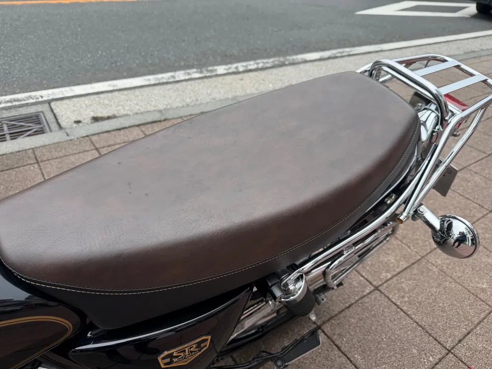 Kawasaki Estrella 2021, чёрный, light brown, фото 4