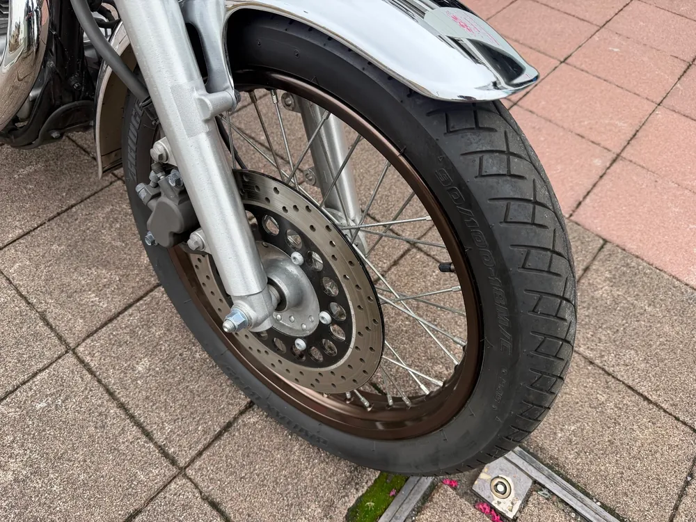 Kawasaki Estrella 2021, чёрный, light brown, фото 7