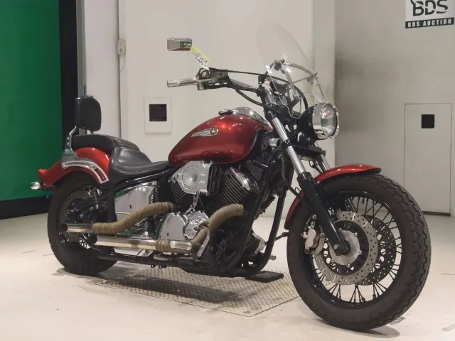 Yamaha Dragstar 1100 2000, бордовый, фото 3
