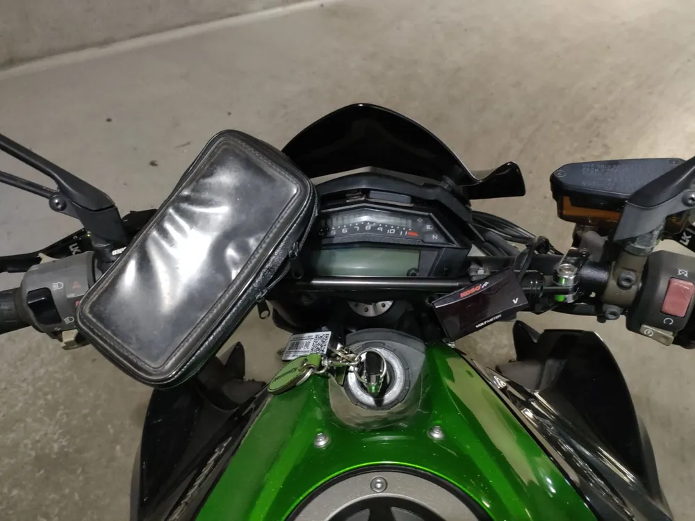 Kawasaki Z1000 2017, чёрный, зелёный, фото 5