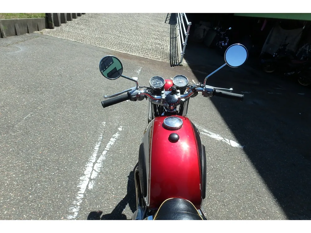 Kawasaki W1 1970, красный, фото 10