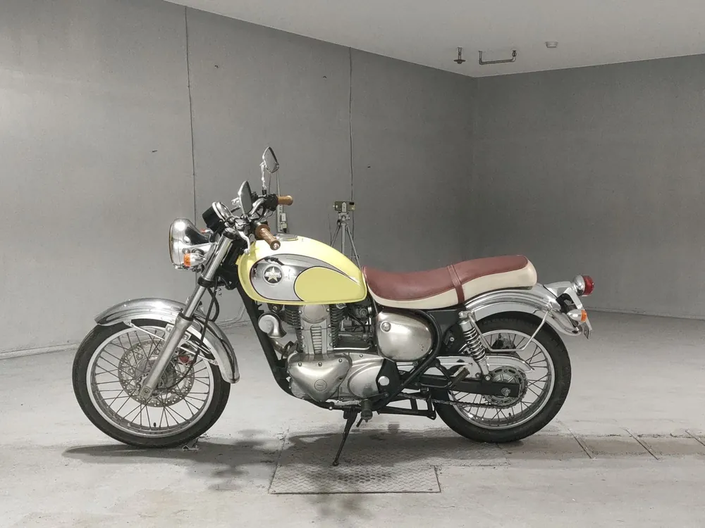 Kawasaki Estrella, silver / yellow, фото 2