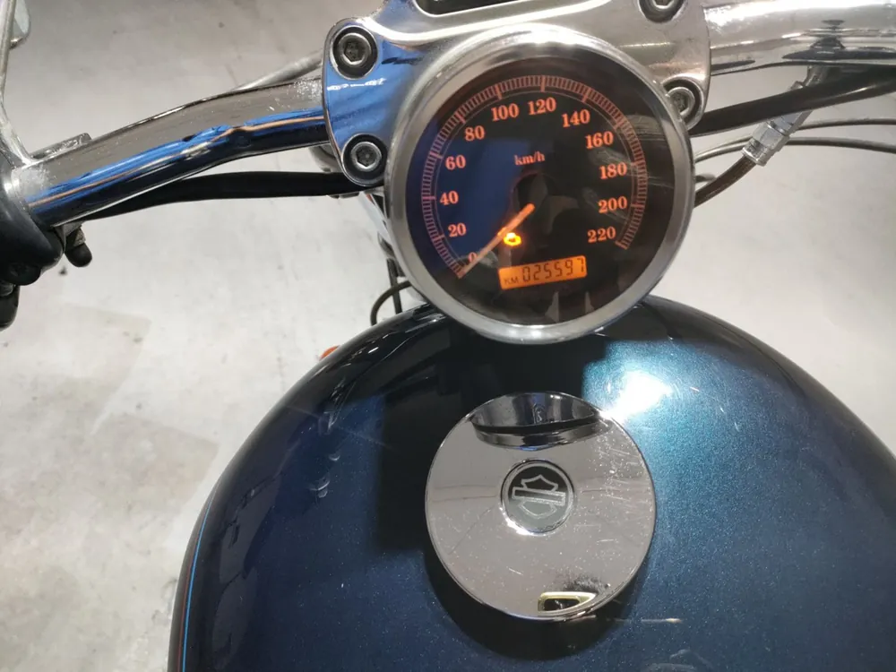 Harley-Davidson XL883C 2004, синий, фото 5