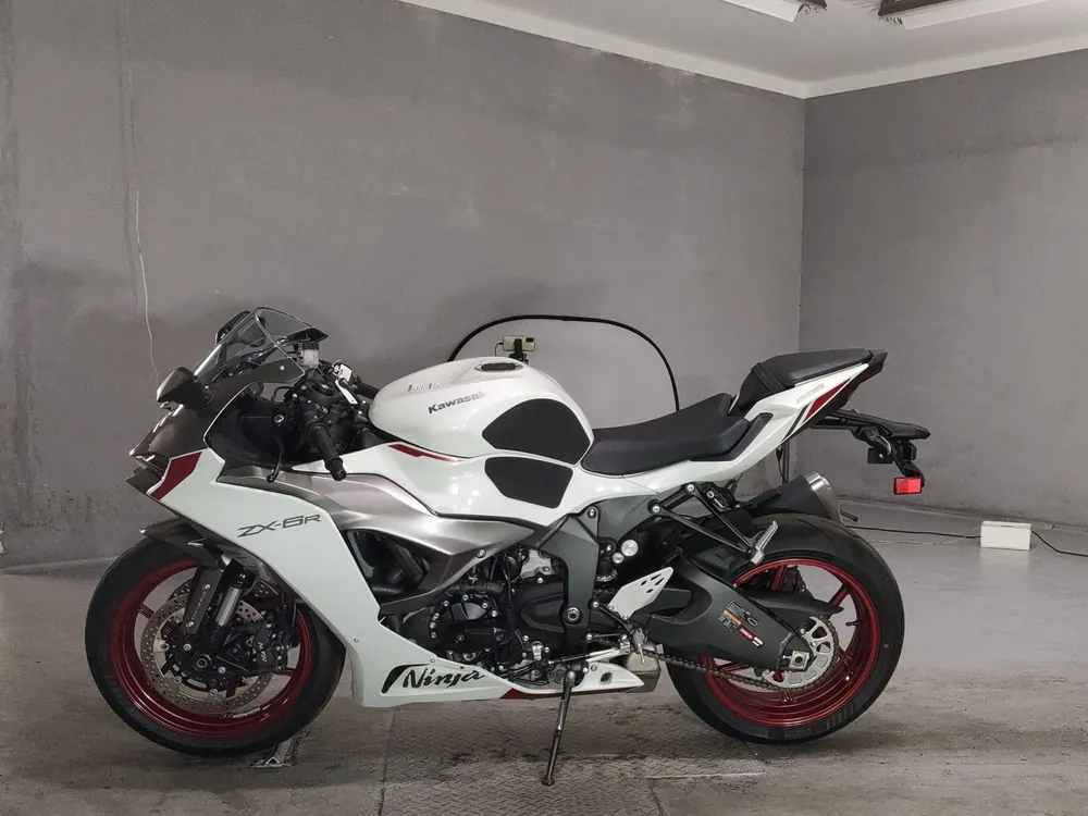 Kawasaki Zx-6Ra 2025, white/gray, фото 2