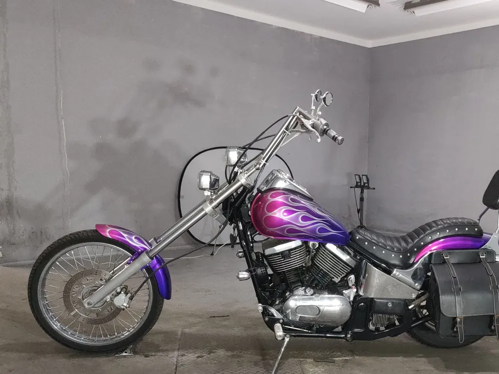 Kawasaki Vulcan 400 Classic 1997, фиолетовый, фото 2