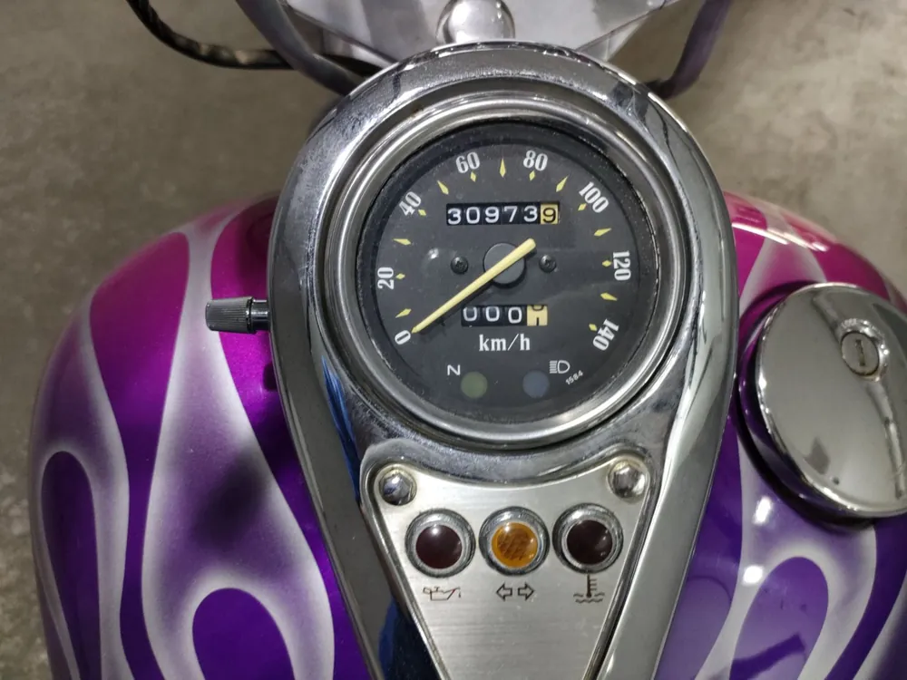 Kawasaki Vulcan 400 Classic 1997, фиолетовый, фото 5