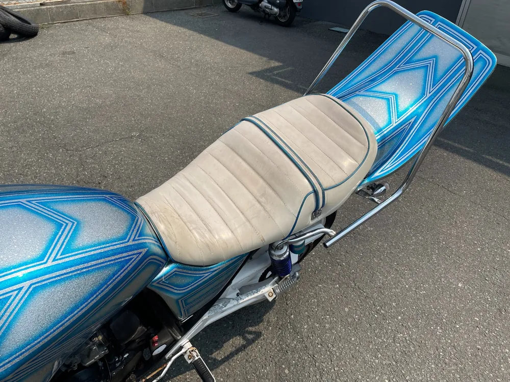 Suzuki GSX400 Impulse 1996, silver / blue lame, фото 14