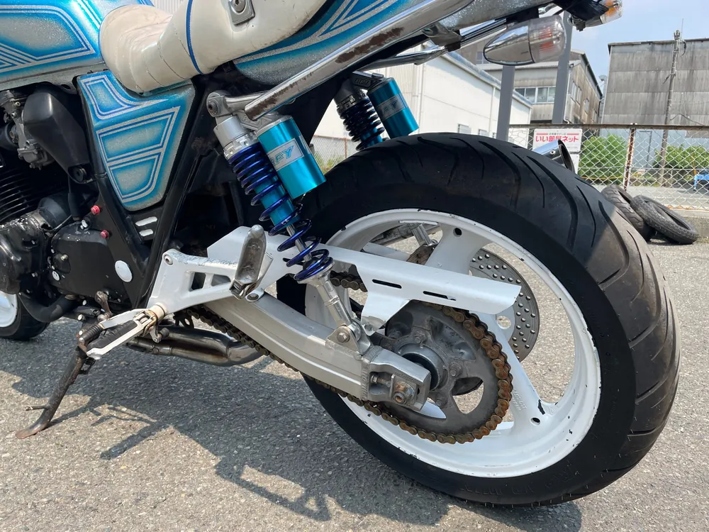 Suzuki GSX400 Impulse 1996, silver / blue lame, фото 15