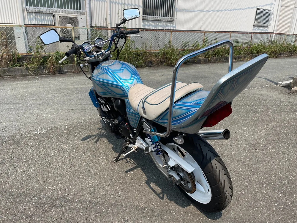 Suzuki GSX400 Impulse 1996, silver / blue lame, фото 5