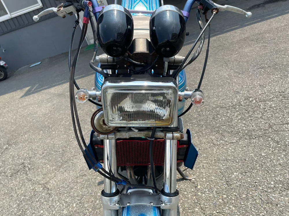 Suzuki GSX400 Impulse 1996, silver / blue lame, фото 10